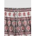 Men Floral Print Vintage Style Cozy Short Lightweight Thin Board Shorts