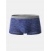 Mens Cotton Thread Traceless Breathable Comfy U Convex Pouch Boxers