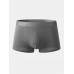 Mens Cotton Seamless Breathable Antibacterial Solid Home U Convex Pouch Boxers